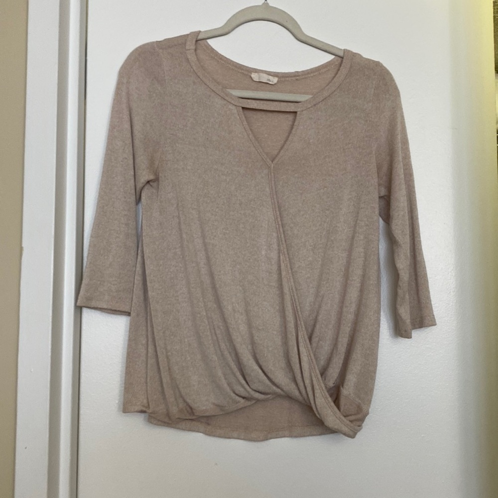 Tan blouse
